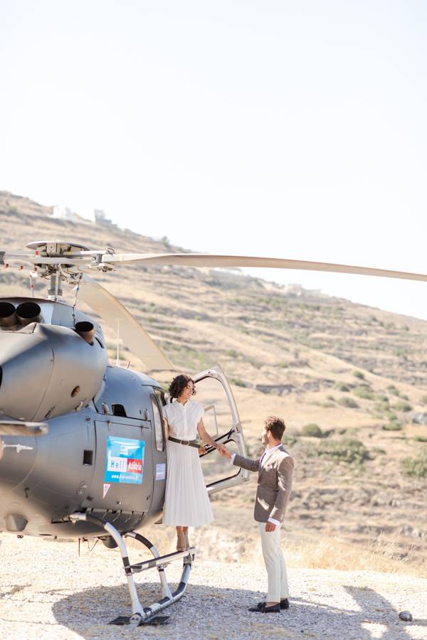 Santorini helicopter rides